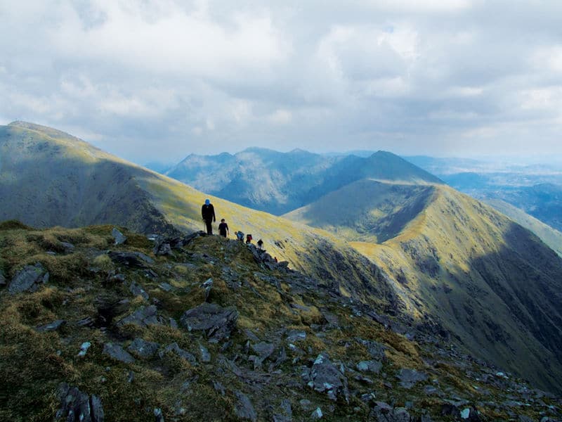 Carrauntoohil Mountain, the highest peak in all of Ireland. 