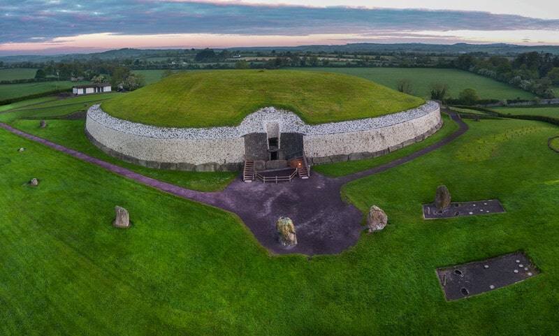 The Newgrange Tomb, an important remnant of the sacred Celtic holidays. 
