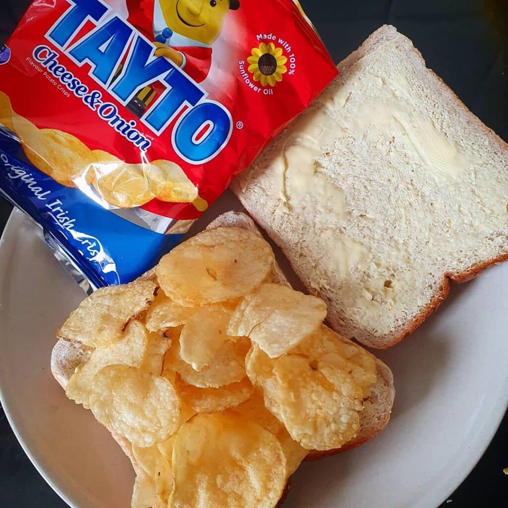 A Tayto sandwich is incredible on a hangover.
