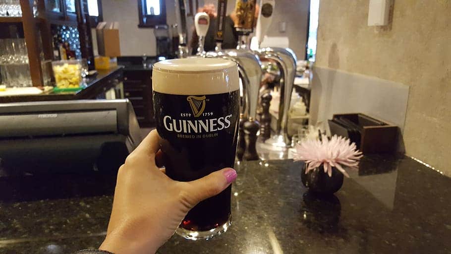 Don't rush the Guinness.