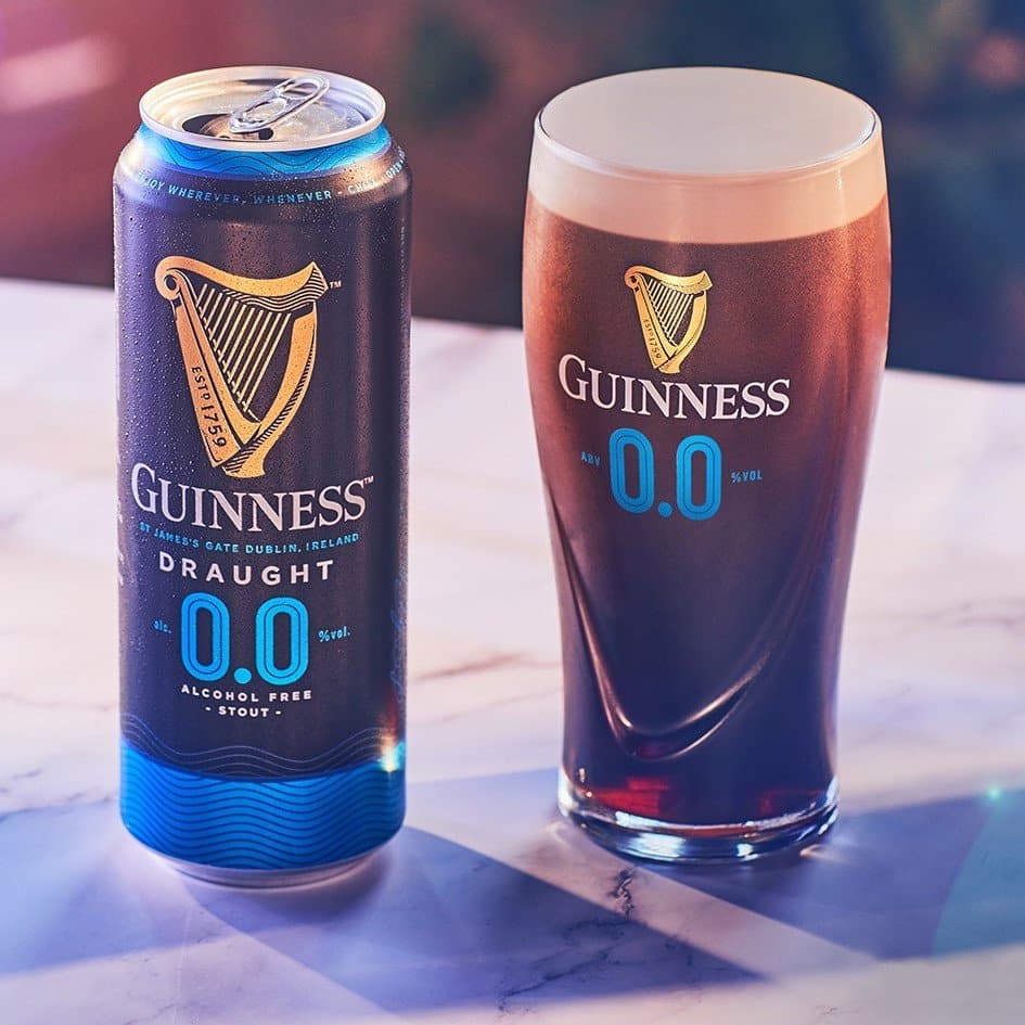 Guinness Zero is one of the best non-alcoholic Irish drinks.