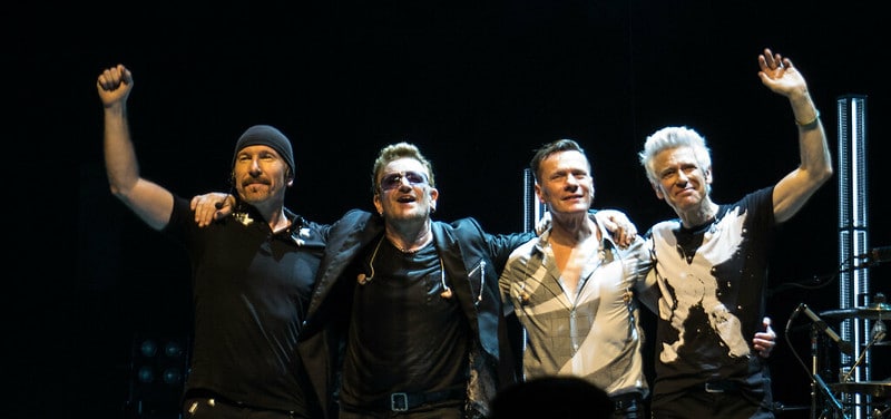 U2 are one of the best Irish bands of all time.