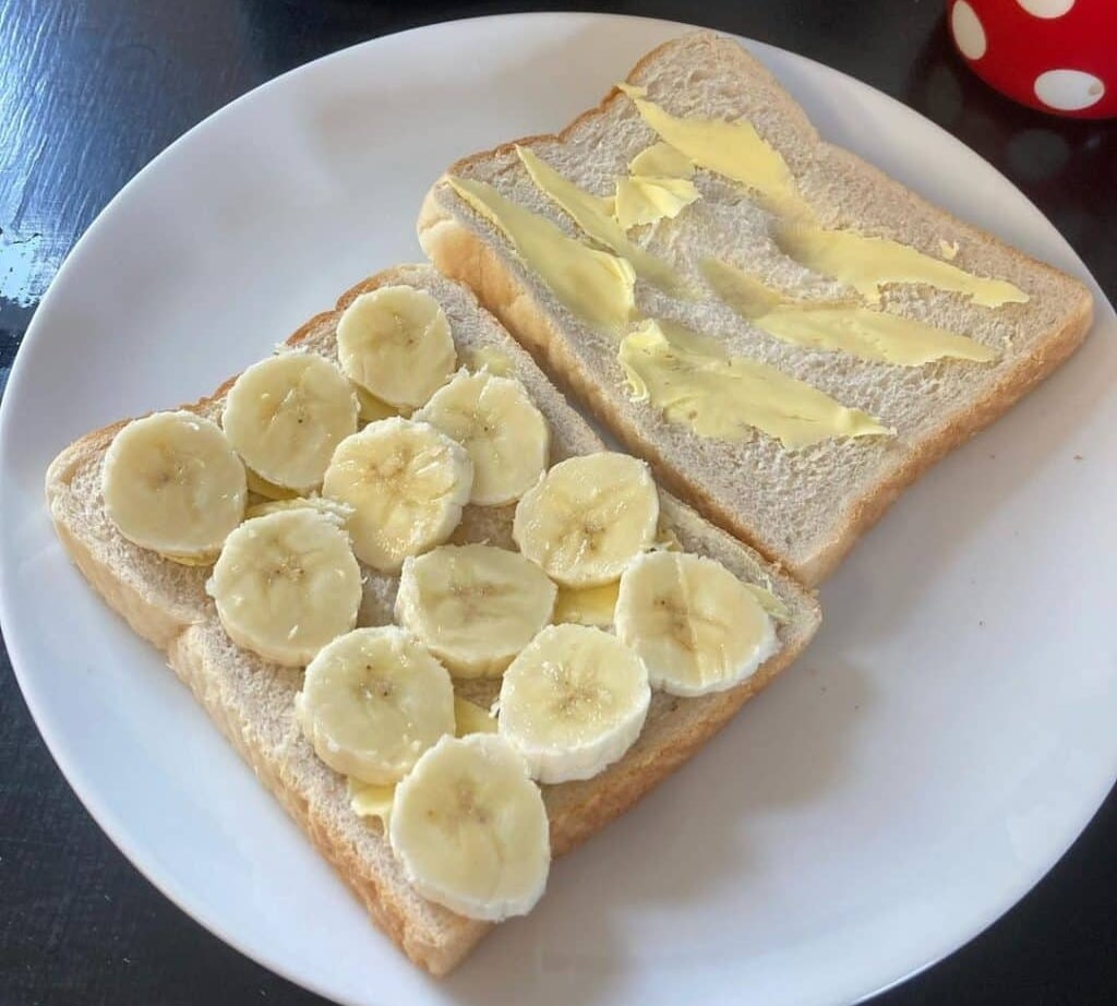Banana sandwiches are better than they look.