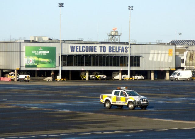 Belfast International Airport is a time capsule.