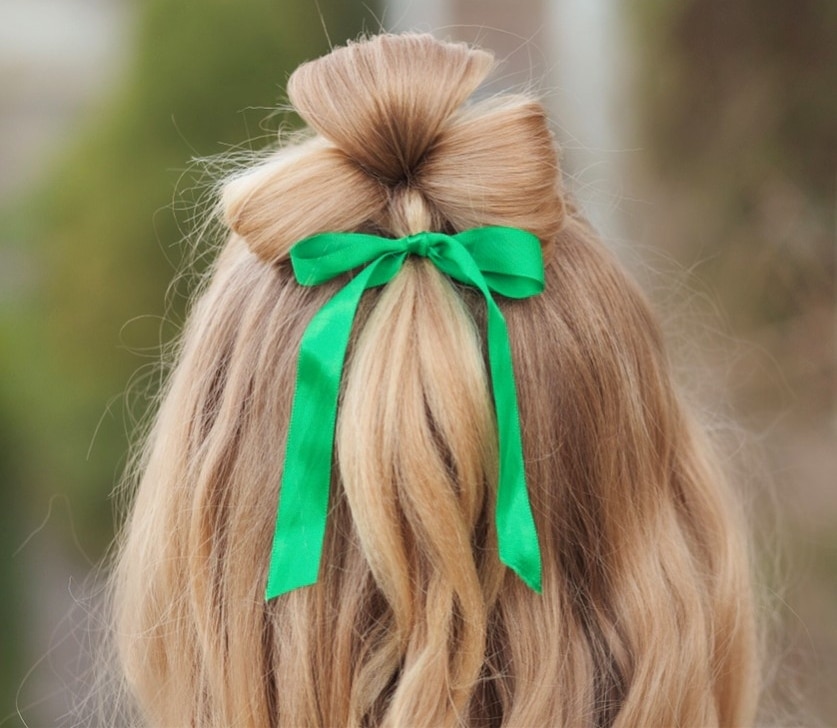 The shamrock bun is one of the most creative hairstyles.