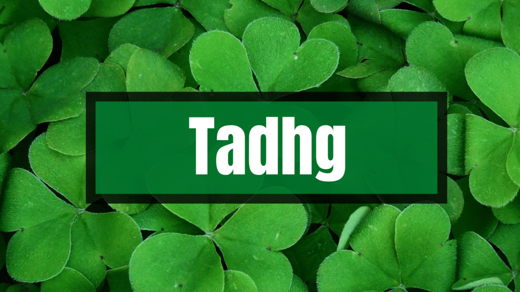 Tadhg is one of the top 20 beautiful Irish boy names.