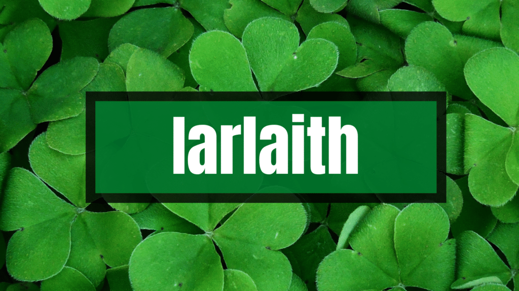 Iarlaith is one of the top 20 beautiful Irish boy names.