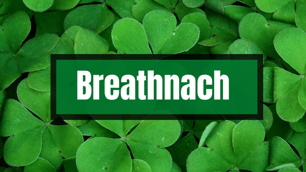 Breathnach means "Welshman".