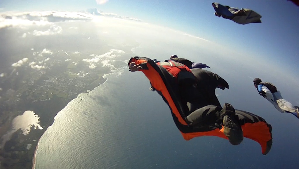 Wingsuit flying is an exhilarating experience.