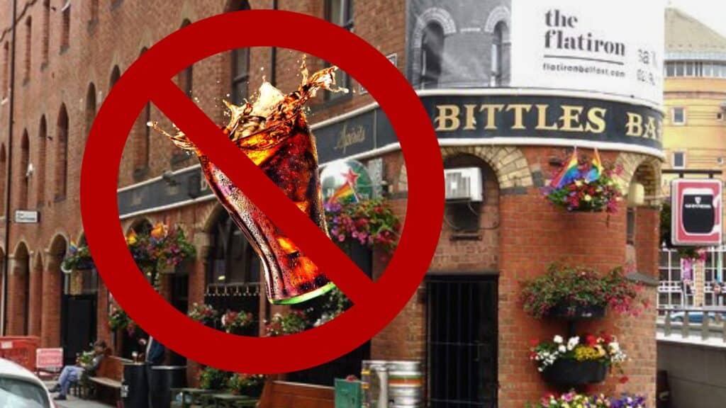 Coke-only drinkers not welcome in Bittles bar.