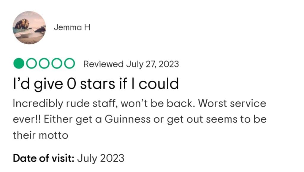 This review says, "I'd give 0 stars if I could".