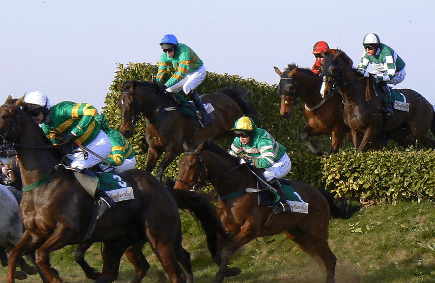 Horse racing in Ireland.