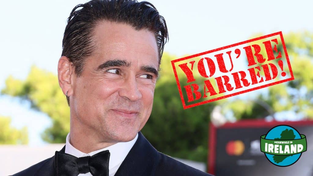 Colin Farrell barred from Co. Cork pub