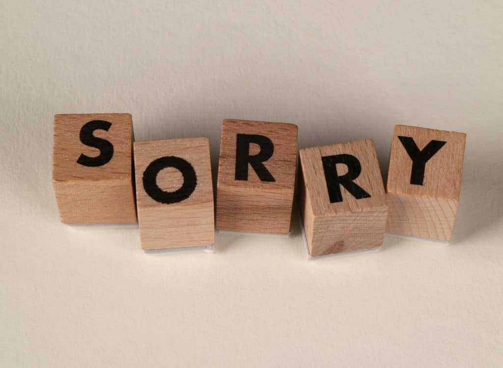 When does sorry not actually mean sorry in Ireland?