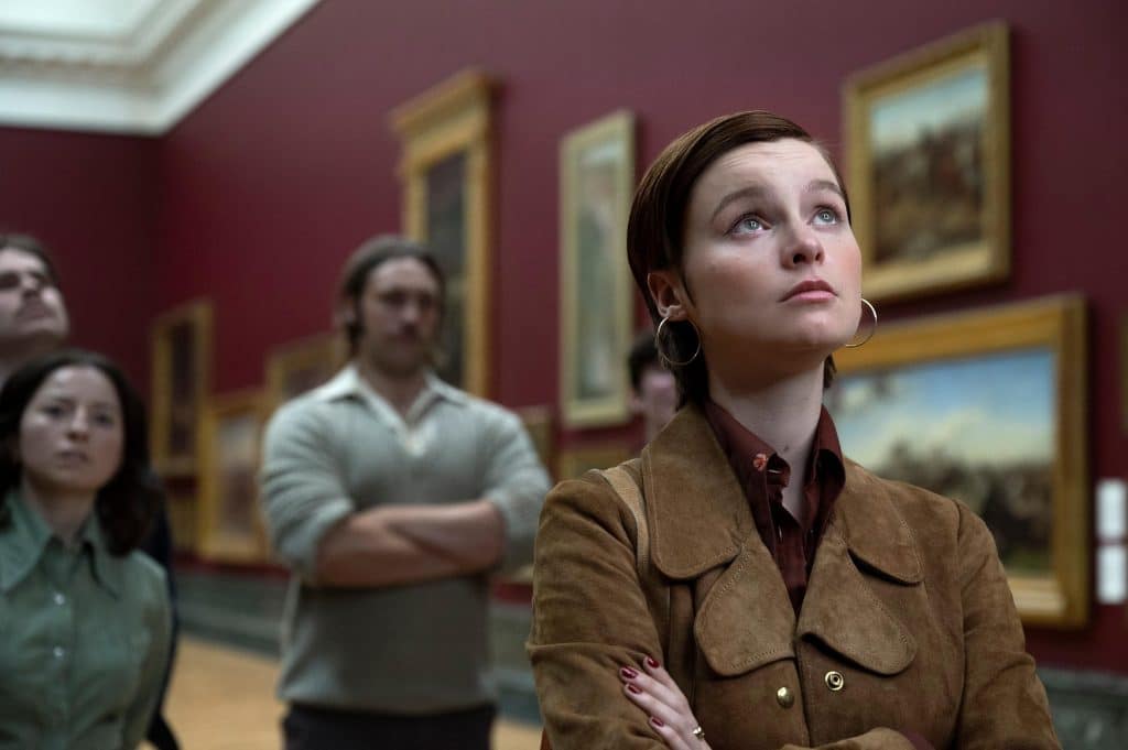 A still of Lola Petticrew in Say Nothing.